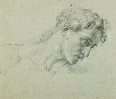 Estudo principal sobre "Arindal e Daura" de Johann Peter Krafft