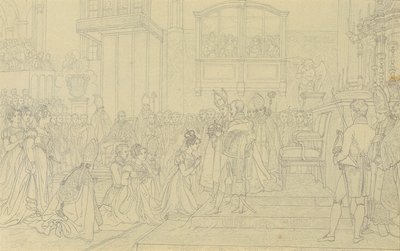 Coroação da Imperatriz Carolina Augusta em Bratislava de Johann Peter Krafft