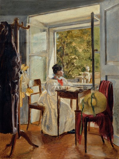 Marie Krafft na mesa de Johann Peter Krafft