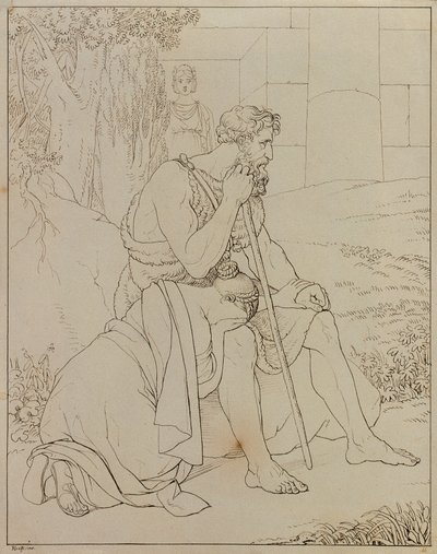 Édipo e Antígona de Johann Peter Krafft