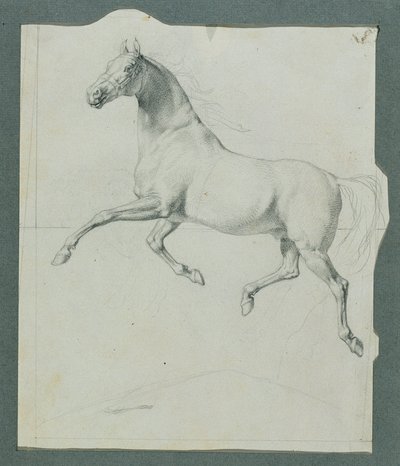Estudo do cavalo sobre "Rüdiger e Angelika de Johann Peter Krafft