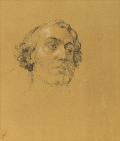 estudo de retrato de Johann Peter Krafft