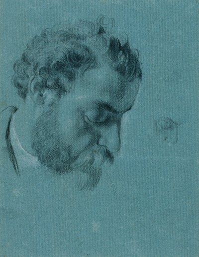 Estudo do retrato de "David com Cabeça de Golias" de Johann Peter Krafft