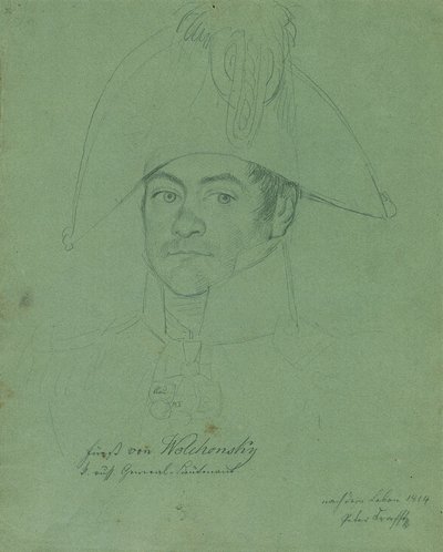 Príncipe Peter Mikhailovich Volkonsky 1776-1852, 1814. de Johann Peter Krafft