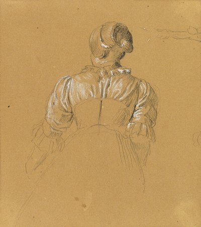 Esboço de uma garota para a "Cena da luta tirolesa pela liberdade" de Johann Peter Krafft