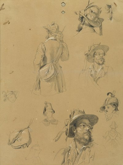 Esboço para "Cena da luta pela liberdade tirolesa" de Johann Peter Krafft