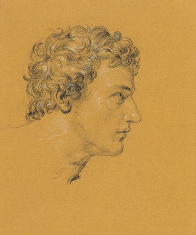 Estudo de uma cabeça de Johann Peter Krafft