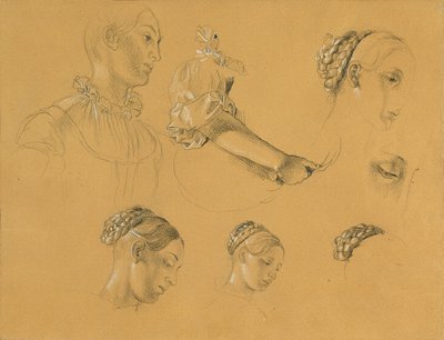 Estudo sobre "Hermann e Dorothea in the Vineyard de Johann Peter Krafft
