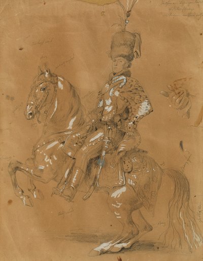 Theodor Aron de Bistra a cavalo de Johann Peter Krafft