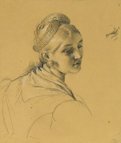 Estudo Feminino sobre a "Entrada após a Paz de Paris" de Johann Peter Krafft