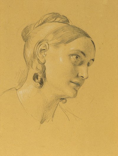 Estudo Feminino sobre a "Entrada após a Paz de Paris" de Johann Peter Krafft