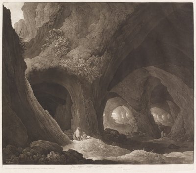 Viajantes em Cavernas Gigantescas de Johann Peter Pichler, after Guillam Dubois