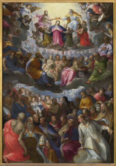 A Coroação da Virgem, c. 1598 de Johann Rottenhammer