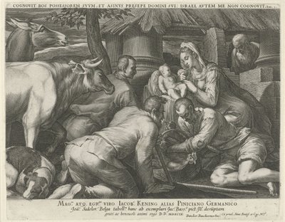 Adoração dos pastores de Johann Sadeler (I)