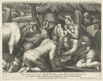 Adoração dos pastores de Johann Sadeler (I)