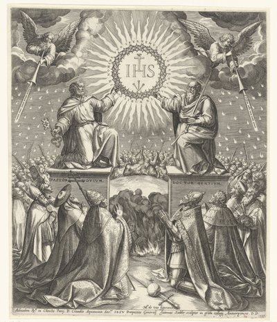 Adoração do monograma de Cristo de Johann Sadeler (I)