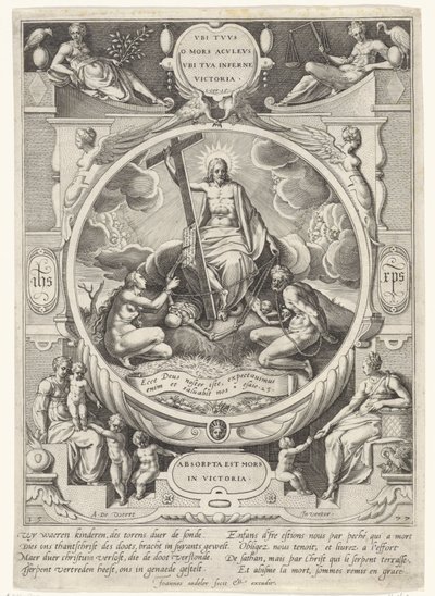 Cristo como o vencedor da morte e do pecado de Johann Sadeler (I)