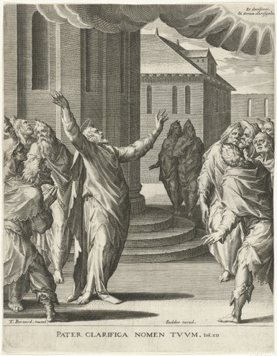 Cristo reza a Deus
A verdade da mensagem de Cristo (título da série) de Johann Sadeler (I)