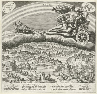 O planeta Vénus e a sua influência sobre o mundo
Os sete planetas (título da série)
Planetarum effectus et eorum in signis zodiaci (título da série) de Johann Sadeler (I)