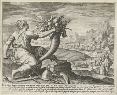 Europa
Evropa (título sobre o objecto)
Os quatro continentes (título da série) de Johann Sadeler (I)