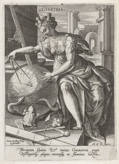 Geometria Geometria (título no objeto) As sete artes liberais (artes liberales) (título da série) de Johann Sadeler (I)