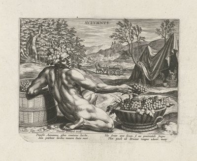 Outono Autumn Vs (título no objeto) As Quatro Estações (título da série) de Johann Sadeler (I)