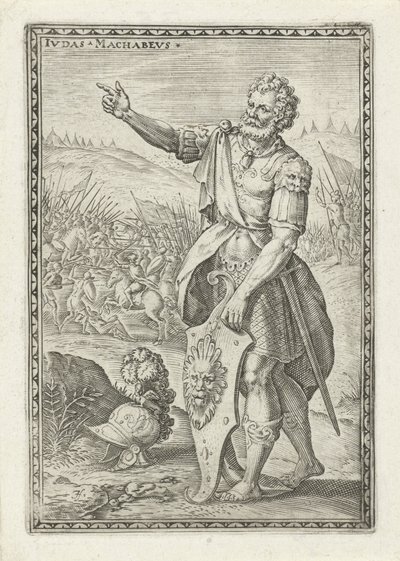 Judas Maccabeus
Ivdas Machabevs (título sobre o objecto)
Pessoas do Antigo Testamento (título da série) de Johann Sadeler (I)