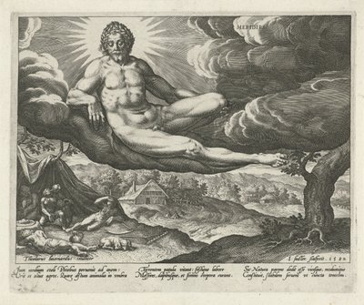 Tarde Meridies (título no objeto) As Quatro Partes do Dia (título da série) de Johann Sadeler (I)