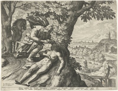 Parábola do Bom Samaritano de Johann Sadeler (I)