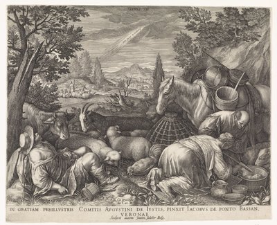Chamada de Abraão de Johann Sadeler (I)