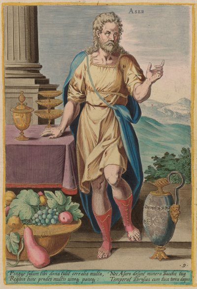 Aser, c. 1585 de Johann Sadeler I