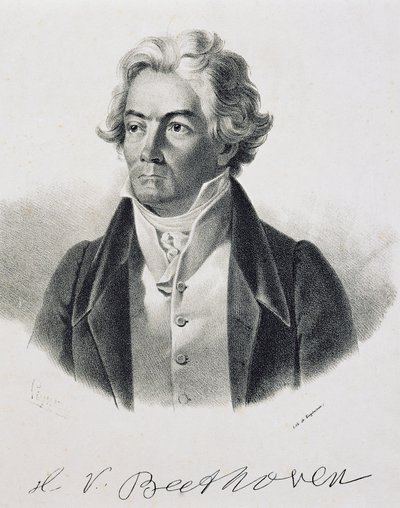 Retrato de Ludwig van Beethoven (Bonn) de Johann Stephan Decker