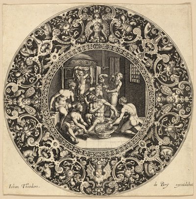 Banho de Sardanapalus de Johann Theodor de Bry