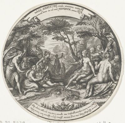 Diana descobre a gravidez de Callisto . de Johann Theodor de Bry