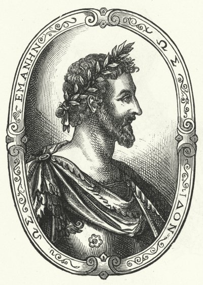 Pierre Ronsard, poeta francês (gravura) de Johann Theodor de Bry