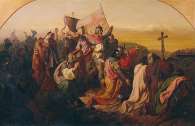 Godofredo de Bouillon e cruzados de Johann  Till der Jüngere