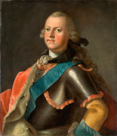Duque Ernst Friedrich III Carl da Saxónia-Hildburghausen (1727-1780) de Johann Valentin Tischbein