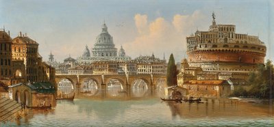 Johann Wilhelm Jankowski Roma Engelsburg e São Pedro de Johann Wilhelm Jankowski