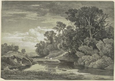 No Arly perto de Karlsruhe de Johann Wilhelm Schirmer