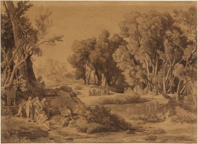 A invenção das artes na linhagem de Caim (Génesis 4, 20-22) de Johann Wilhelm Schirmer