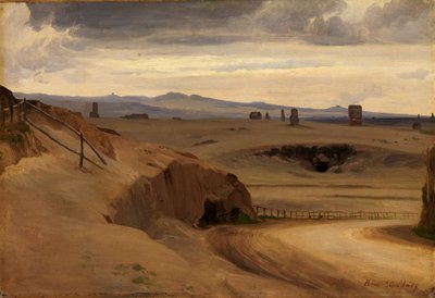 Vista da Campagna Romana de Johann Wilhelm Schirmer