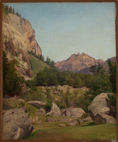 Paisagem montanhosa suíça de Johann Wilhelm Schirmer