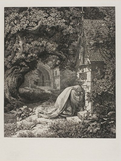 A freira orando de Johann Wilhelm Schirmer