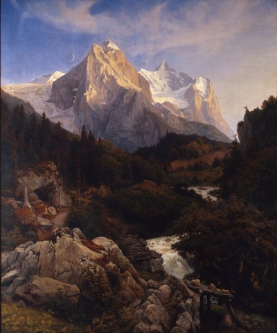 O Wetterhorn de Johann Wilhelm Schirmer