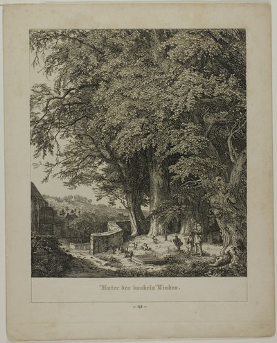 Debaixo da árvore de tília de Johann Wilhelm Schirmer