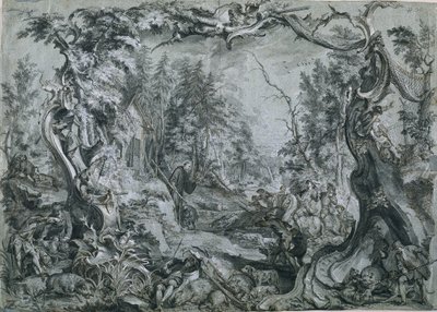 São Deicolus e o Javali de Johann Wolfgang Baumgartner