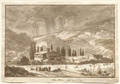 Uma tempestade sobre as montanhas perto de Nocera de Johann Wolfgang von Goethe