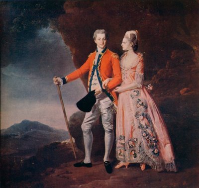 Casal em uma paisagem de montanha, c1779 de Johan Joseph Zoffany