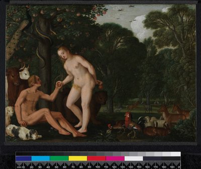 Adão e Eva no Paraíso, 1629 de Johann or Hans Konig