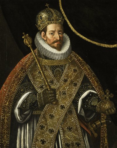 Matthias, Imperador do Sacro Império Romano (1557-1619) de Johann or Hans von (circle of) Aachen
